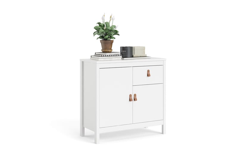 Vallvidera Sideboard 38x82 cm - Hvid/Natur - Opbevaring - Opbevaringsmøbler - Skænke & sideboards