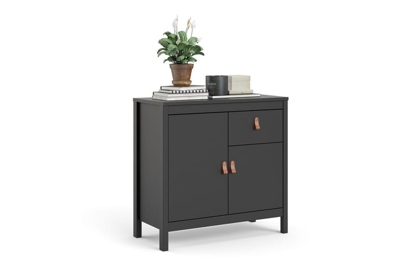 Vallvidera Sideboard 38x82 cm - Sort/Natur - Opbevaring - Opbevaringsmøbler - Skænke & sideboards