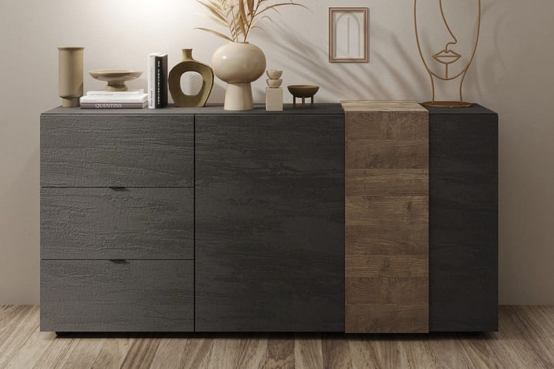 Venrivo Skænk 44x181x86 cm - Grå/Taupe - Opbevaring - Opbevaringsmøbler - Skænke & sideboards