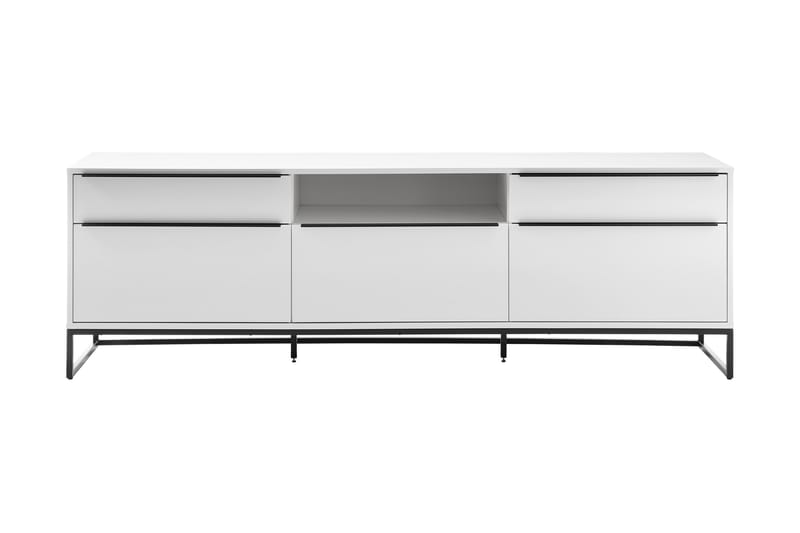 Wainfelin Lowboard 215 cm - Hvid/Sort - Opbevaring - Opbevaringsmøbler - Skænke & sideboards