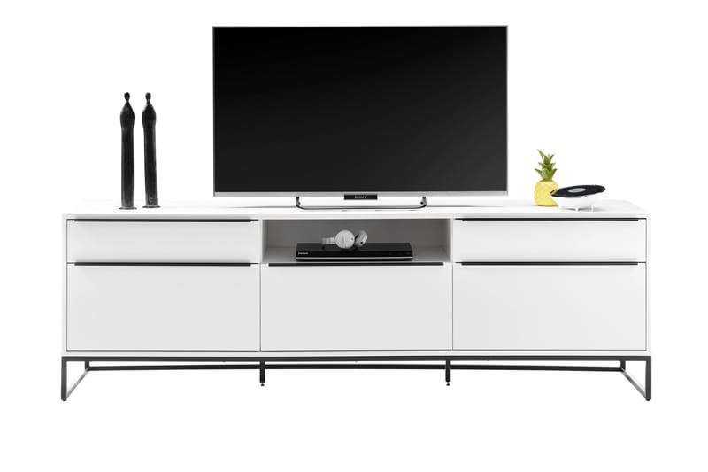 Wainfelin Lowboard 215 cm - Hvid/Sort - Opbevaring - Opbevaringsmøbler - Skænke & sideboards