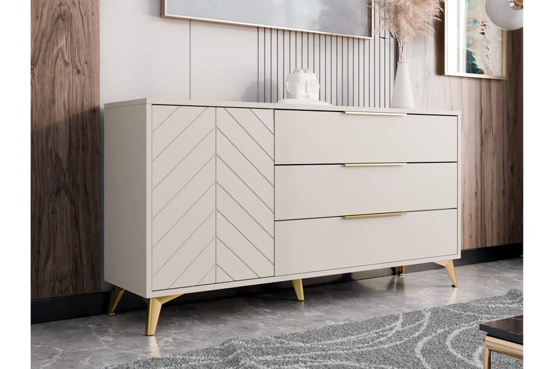 Vemdalen Kommode 154 cm - Sand beige - Opbevaring - Opbevaringsmøbler - Kommode