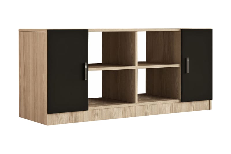 Barrock Highboard 46x140 cm - Natur/Sort - Opbevaring - Skab - Skabe