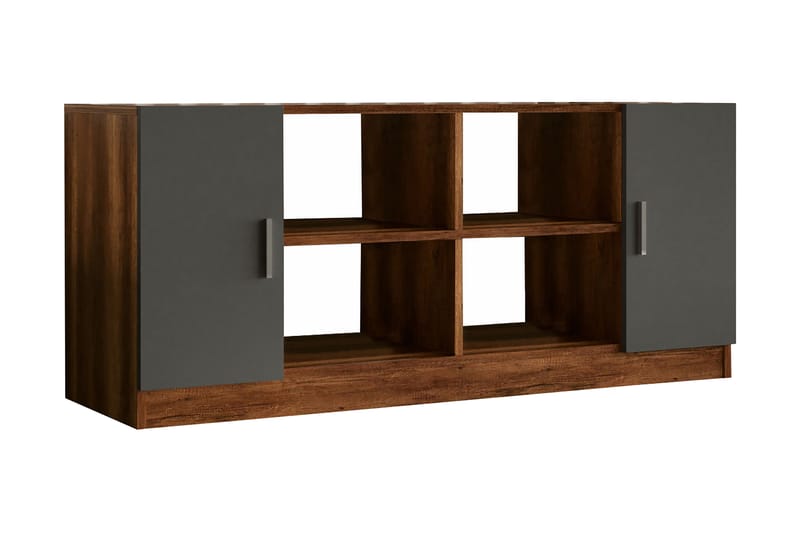 Barrock Highboard 46x140 cm - Teak/Antracit - Opbevaring - Skab - Skabe