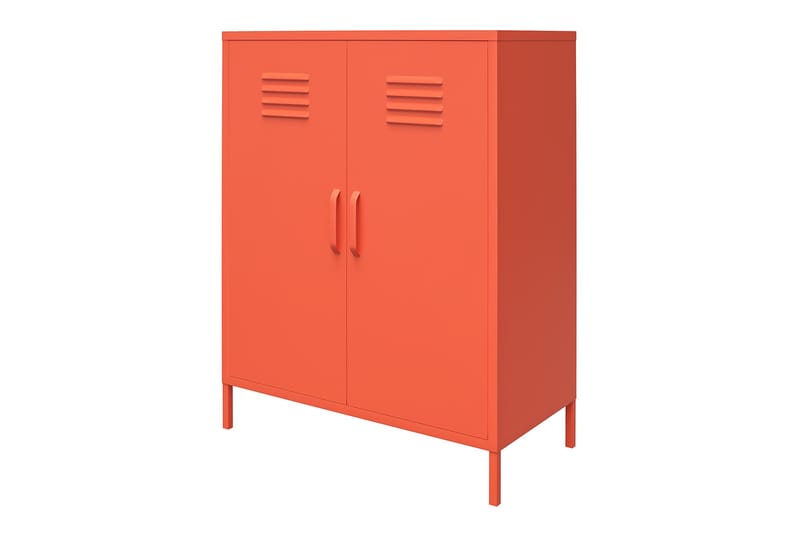 Cache Opbevaringsskab 80x40 cm 2 Låger Orange - Novogratz - Opbevaring - Skab - Skabe