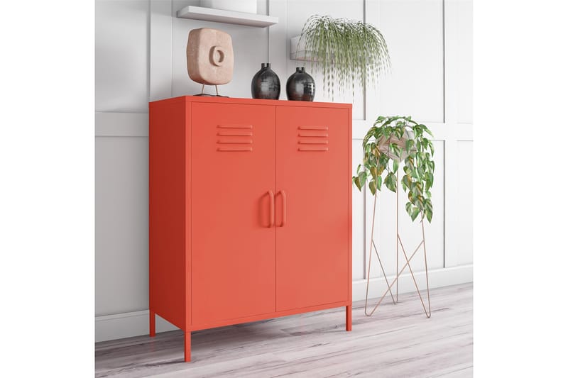 Cache Opbevaringsskab 80x40 cm 2 Låger Orange - Novogratz - Opbevaring - Skab - Skabe