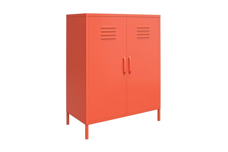 Cache Opbevaringsskab 80x40 cm 2 Låger Orange - Novogratz - Opbevaring - Skab - Skabe