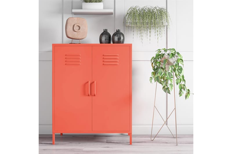 Cache Opbevaringsskab 80x40 cm 2 Låger Orange - Novogratz - Opbevaring - Skab - Skabe