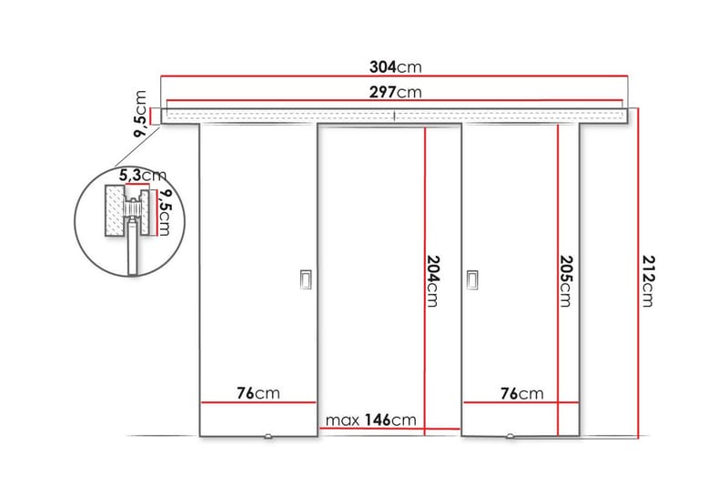 Clonmore Highboard - Brun - Skabe