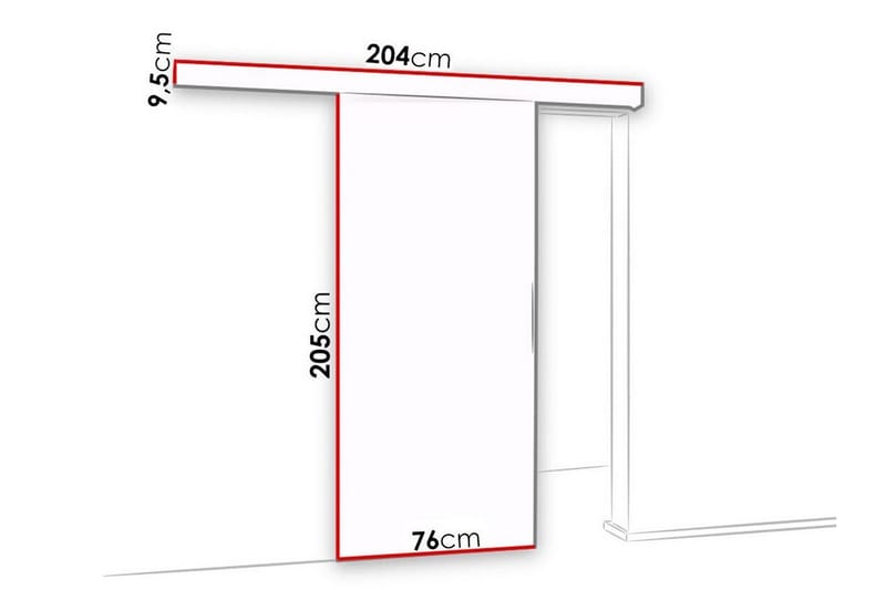 Clonmore Highboard - Hvid - Opbevaring - Skab - Skabe