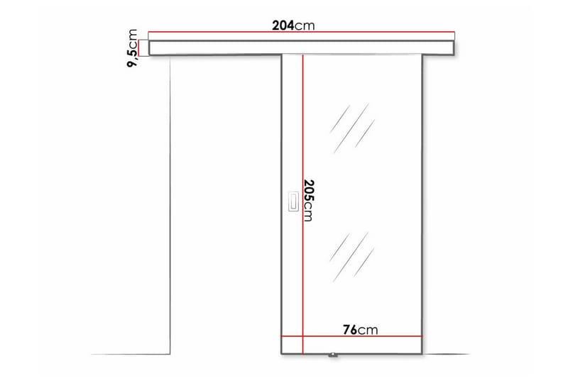 Clonmore Highboard - Sort - Opbevaring - Skab - Skabe