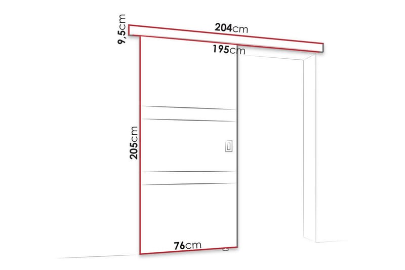 Clonmore Highboard - Sort - Skabe