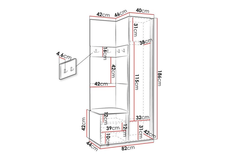 Dunvegan Highboard - Brun - Opbevaring - Skab - Skabe