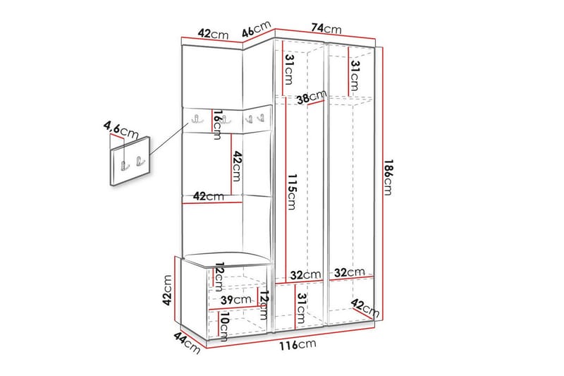 Dunvegan Highboard - Brun - Opbevaring - Skab - Skabe