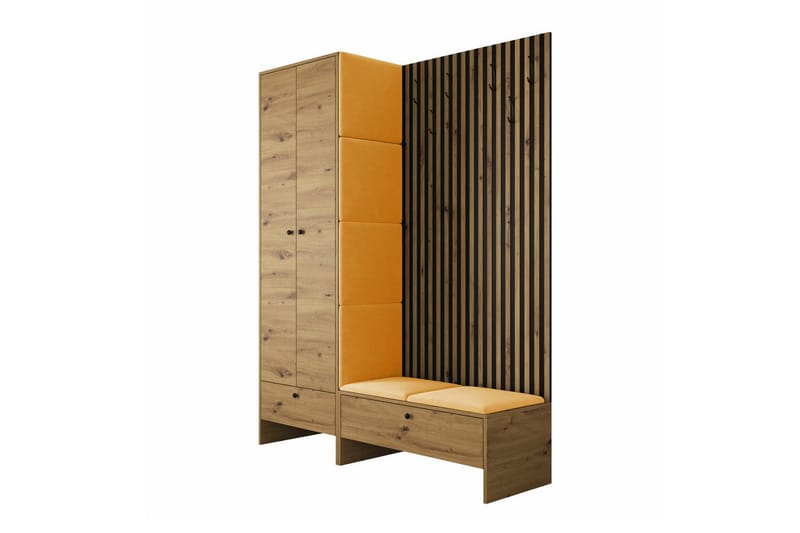 Dunvegan Highboard - Gul - Opbevaring - Skab - Skabe