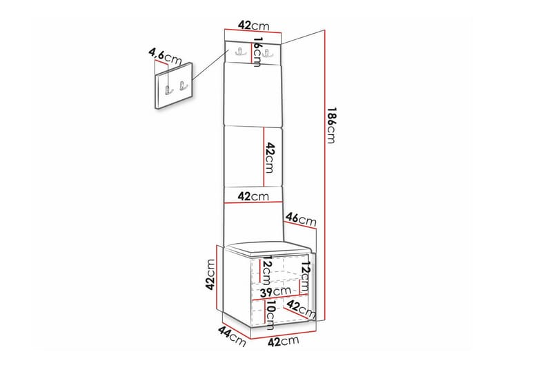 Dunvegan Highboard - Sort - Skabe