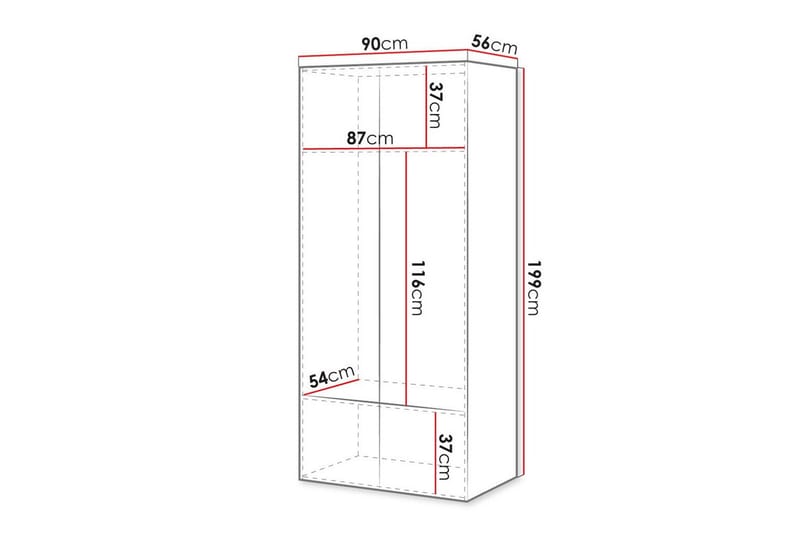 Juniskär Highboard - Hvid - Opbevaring - Skab - Skabe