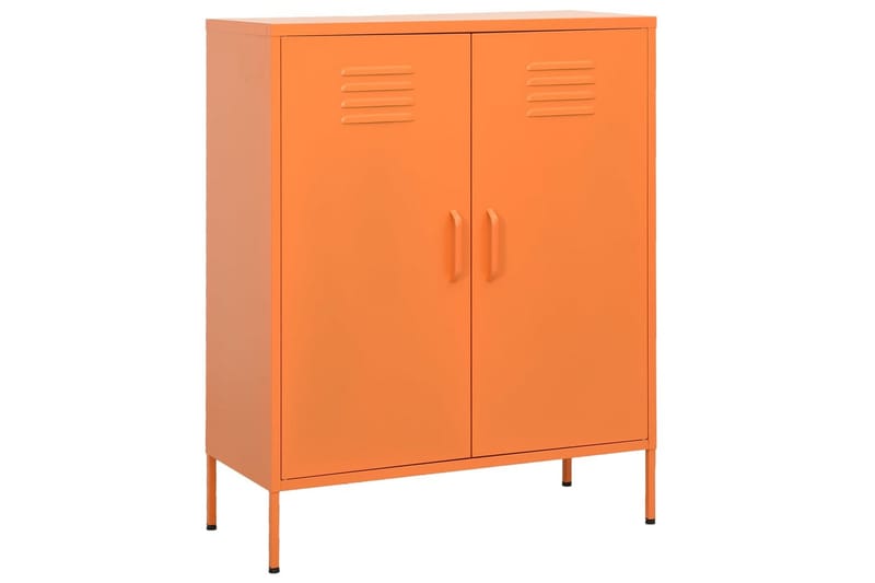 opbevaringsskab 80x35x101,5 cm stål orange - Orange - Opbevaring - Skab - Skabe - Omklædningsskabe