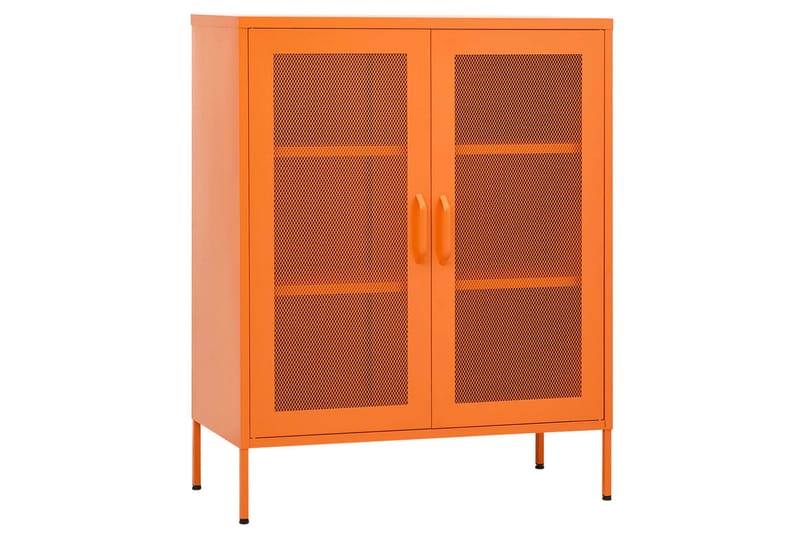 opbevaringsskab 80x35x101,5 cm stål orange - Orange - Opbevaring - Skab - Skabe - Omklædningsskabe