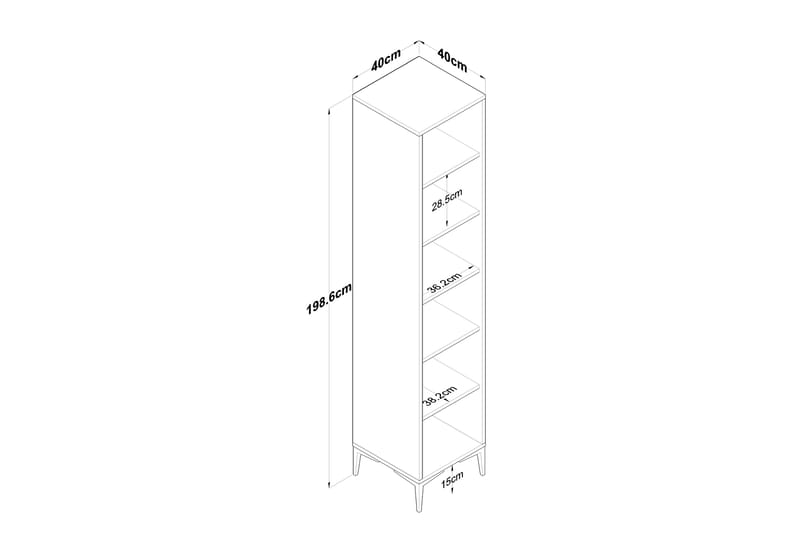 Manorma Highboard - Hvid - Opbevaring - Skab - Skabe