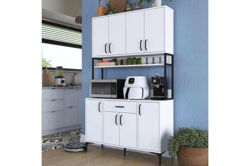 Manorma Highboard - Hvid - Opbevaring - Skab - Skabe