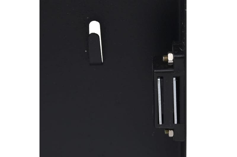 Nøgleskab med magnetisk tavle 35x35x5,5 cm sort - Sort - Nøgleskab