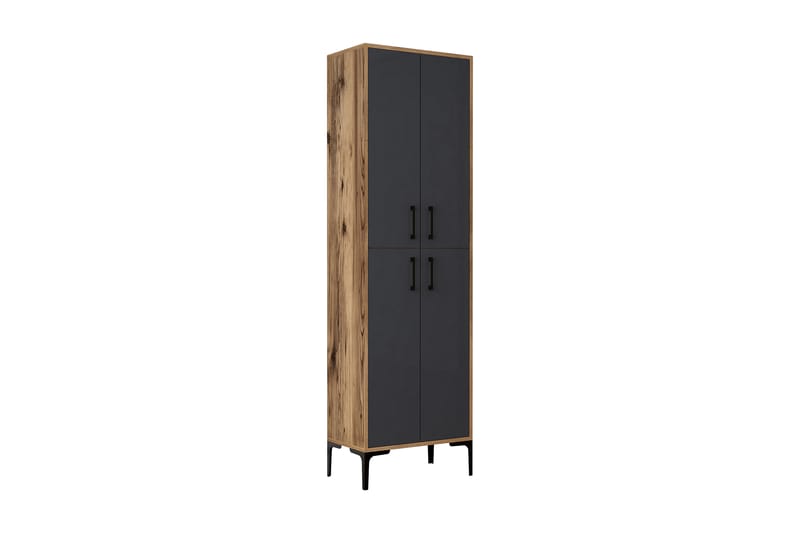 Retzow Highboard 60x35 cm - Mørkebrun/Antracit - Opbevaring - Skab - Skabe