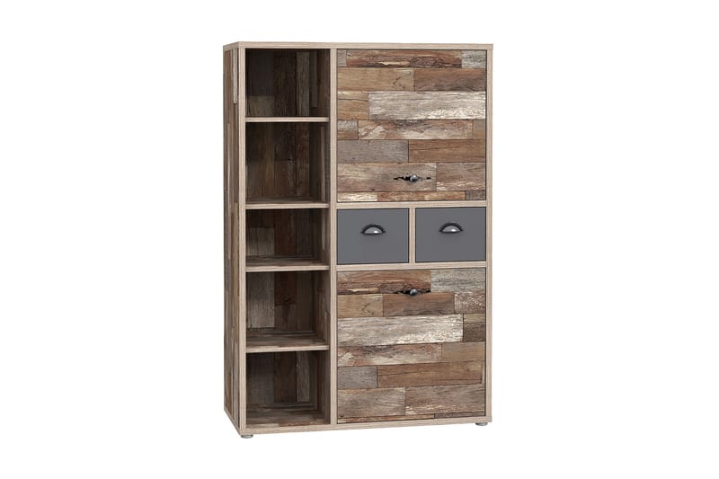 Skydra Highboard 42x92 cm - Brun/Grå - Opbevaring - Skab - Skabe