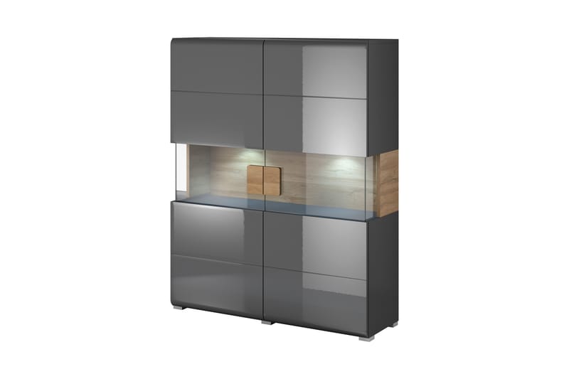 Toreno Highboard 39x122 cm - Antracit/Natur - Børneskab - Skabe