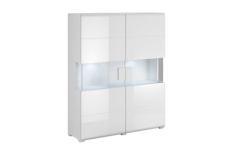 Toreno Highboard 39x122 cm - Hvid - Opbevaring - Skab - Skabe