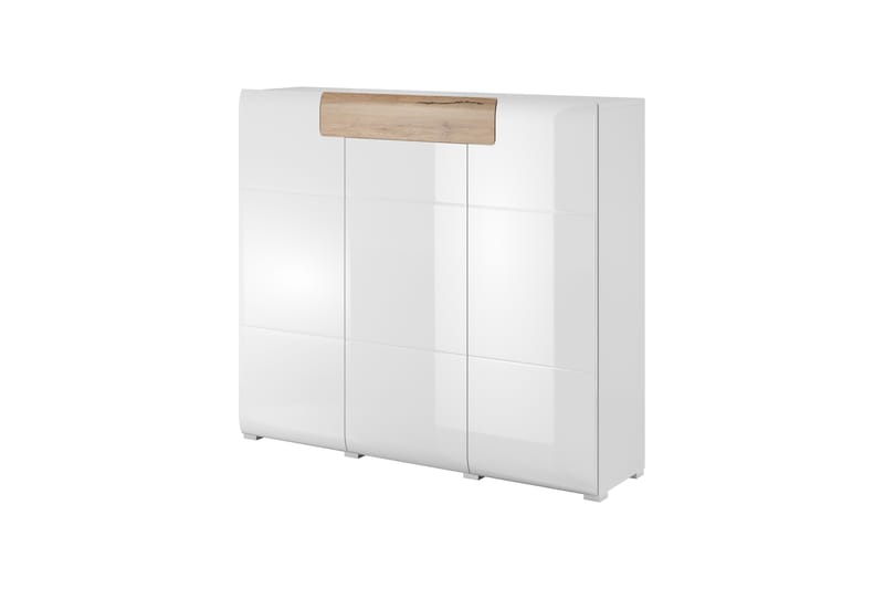 Toreno Highboard 39x147 cm - Hvid/Natur - Opbevaring - Skab - Skabe