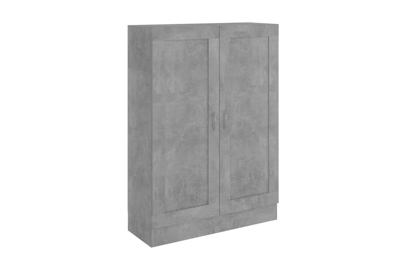 bogskab 82,5x30,5x115 cm spånplade betongrå - Grå - Vitrineskabe