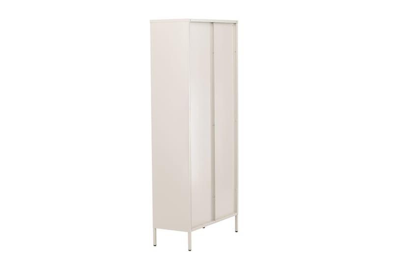 Lima Vitrineskab 80x180 cm - Beige - Opbevaring - Skab - Vitrineskabe