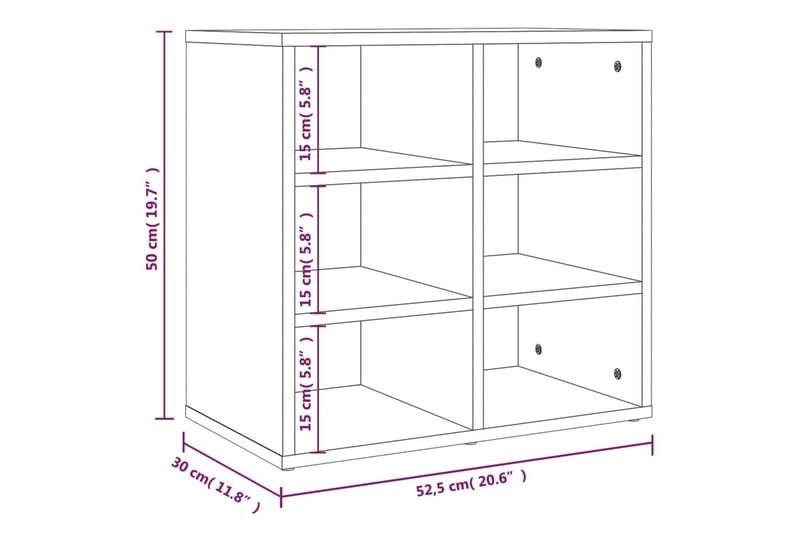 beBasic skoreol 52,5x30x50 cm hvid - Hvid - Opbevaring - Skoopbevaring - Skoskab