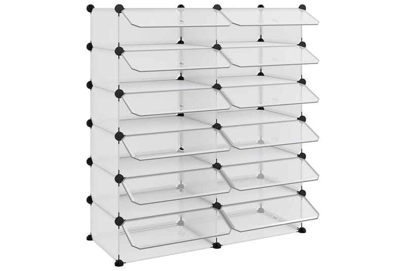 beBasic skoreol 94,5x36,5x106 cm PP transparent - gennemsigtig - Opbevaring - Skoopbevaring