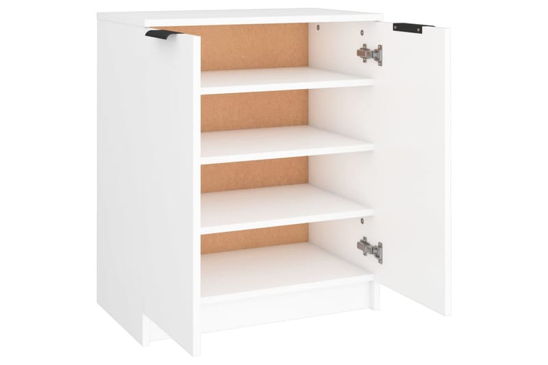 beBasic skoskab 59x35x70 cm konstrueret træ hvid - Hvid - Opbevaring - Skoopbevaring - Skoskab