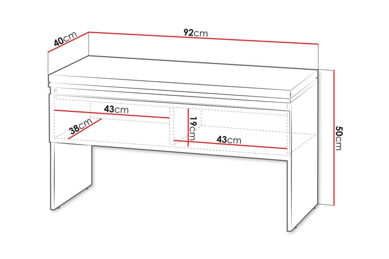 Simply Skoskab 92x40 cm - Grå - Opbevaring - Skoopbevaring - Skoskab