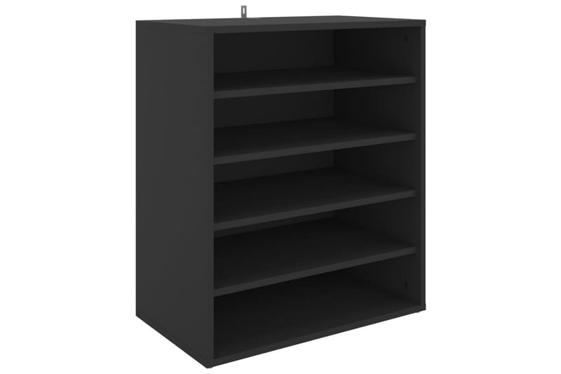 skoreol 60x35x70 cm spånplade sort - Sort - Opbevaring - Skoopbevaring