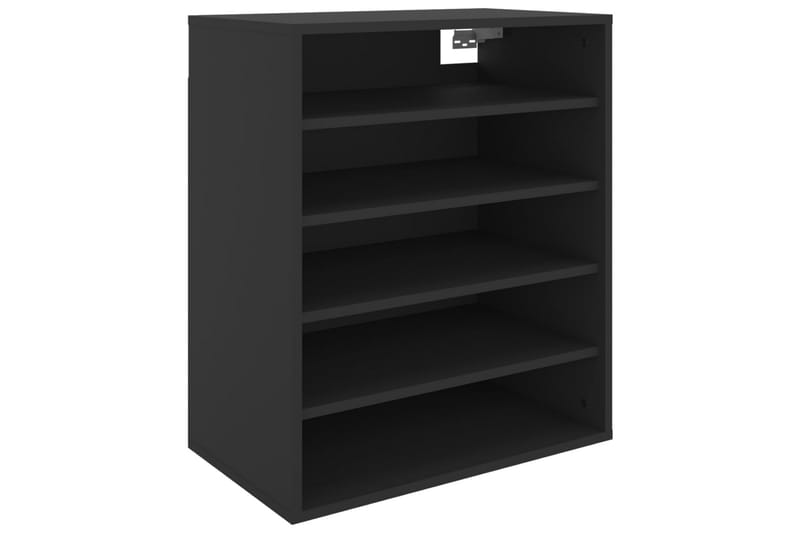 skoreol 60x35x70 cm spånplade sort - Sort - Opbevaring - Skoopbevaring