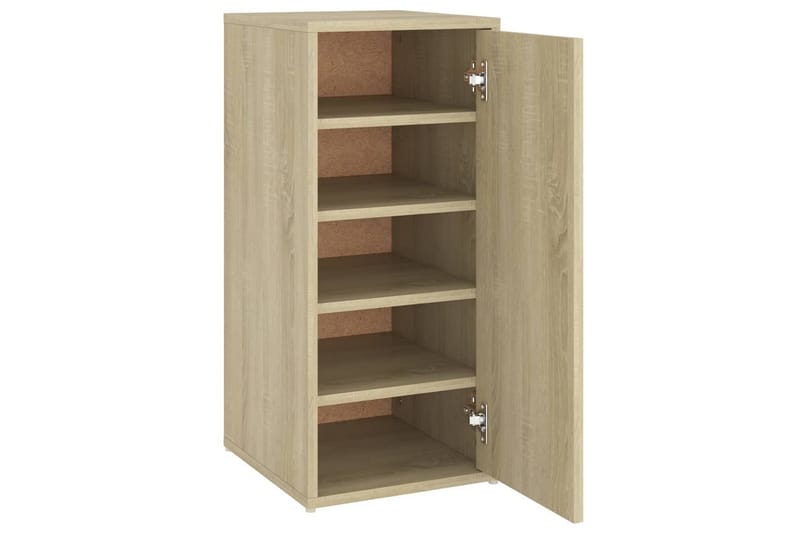 skoreoler 2 stk. 32x35x70 cm spånplade sonoma-eg - Brun - Opbevaring - Skoopbevaring - Skoskab