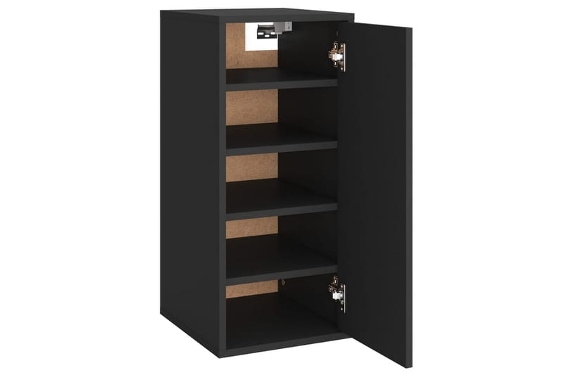 skoskab 32x35x70 cm spånplade sort - Sort - Opbevaring - Skoopbevaring - Skoskab