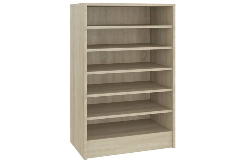 skoskab 60x35x92 cm spånplade sonoma-eg - Brun - Opbevaring - Skoopbevaring - Skoskab