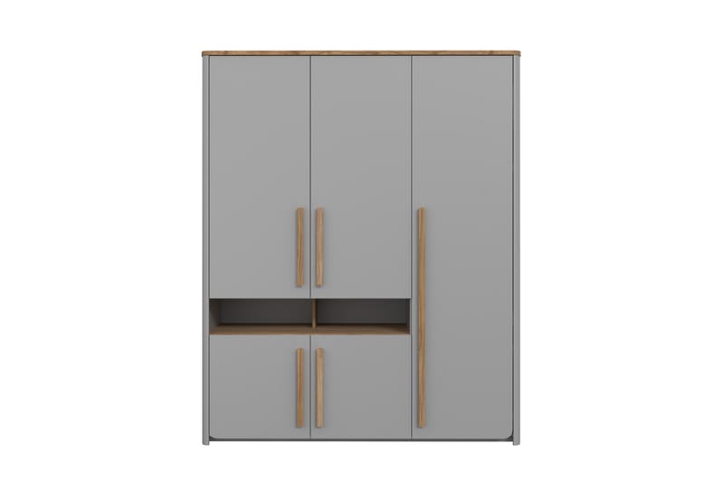 Ahmetbay Garderobe 59x158 cm - Grå/Brun - Opbevaring - Tøjopbevaring - Garderobeskabe