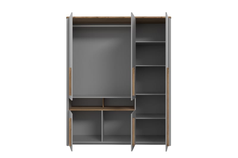 Ahmetbay Garderobe 59x158 cm - Grå/Brun - Opbevaring - Tøjopbevaring - Garderobeskabe