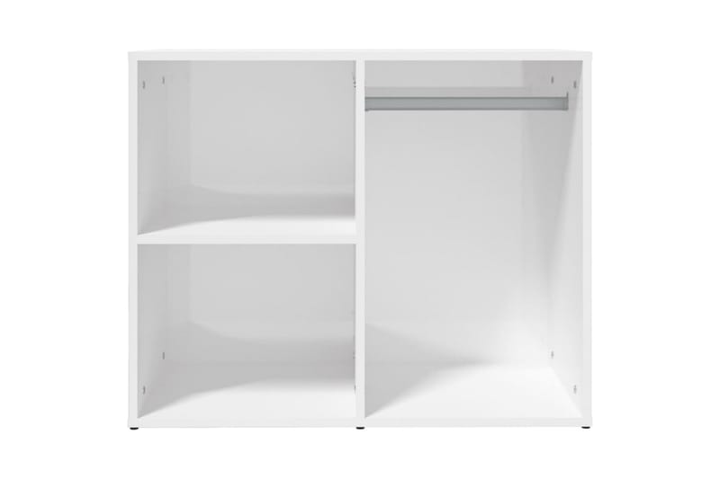 beBasic skab 80x40x65 cm konstrueret træ hvid højglans - Hvid - Opbevaring - Tøjopbevaring - Garderobeskabe - Garderobeskab & klædeskab