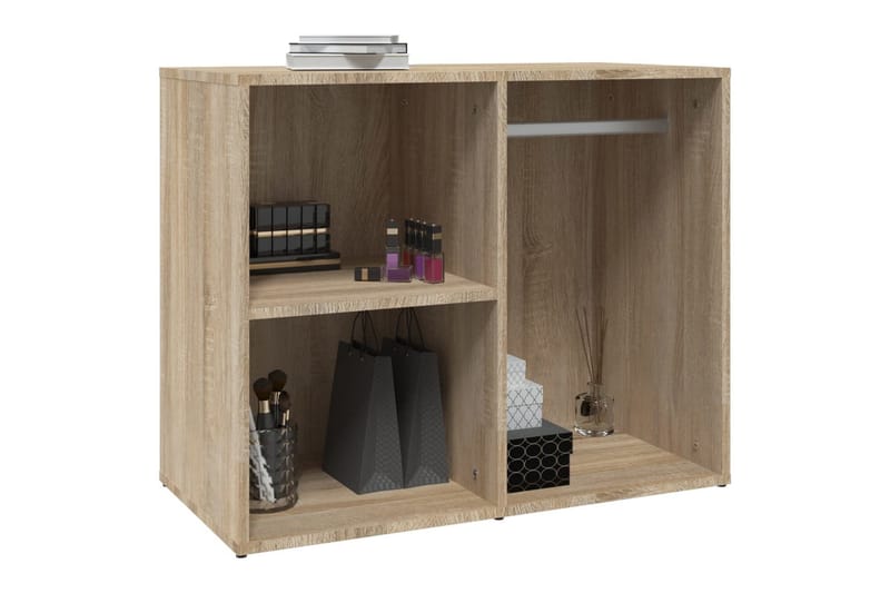 beBasic skab 80x40x65 cm konstrueret træ sonoma-eg - Brun - Opbevaring - Tøjopbevaring - Garderobeskabe - Garderobeskab & klædeskab