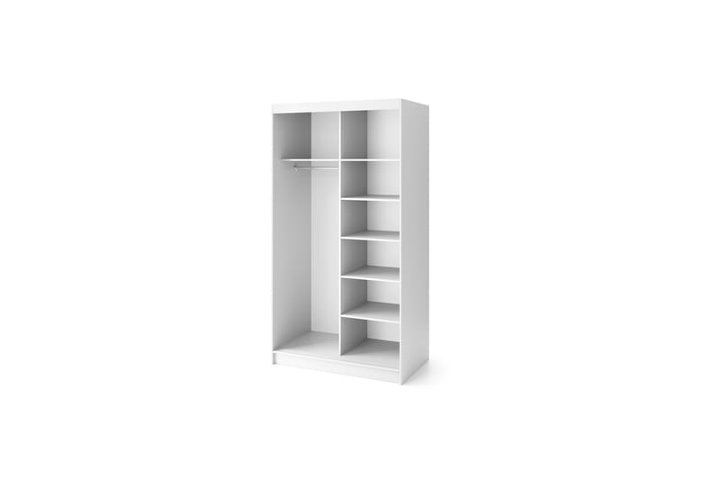 Biancco Garderobe 120x220 cm - Hvid - Opbevaring - Tøjopbevaring - Garderobeskabe