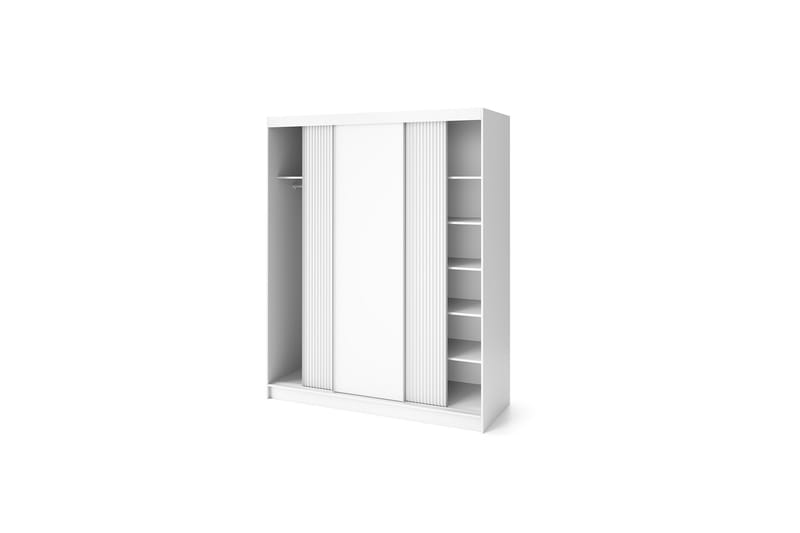 Biancco Garderobe 120x220 cm - Hvid - Opbevaring - Tøjopbevaring - Garderobeskabe