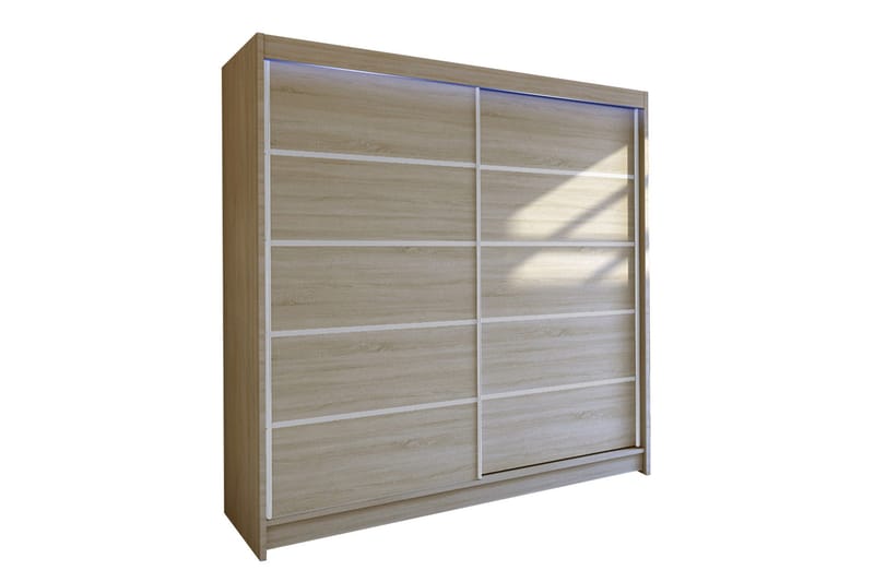 Canderbury Garderobe 180x215 cm - Beige - Opbevaring - Tøjopbevaring - Garderobeskabe