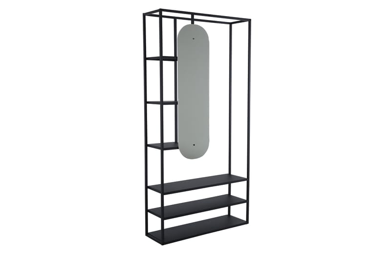 Classe Garderobe 100x200 cm - Sort - Opbevaring - Tøjopbevaring - Garderobeskabe - Garderobeskab & klædeskab